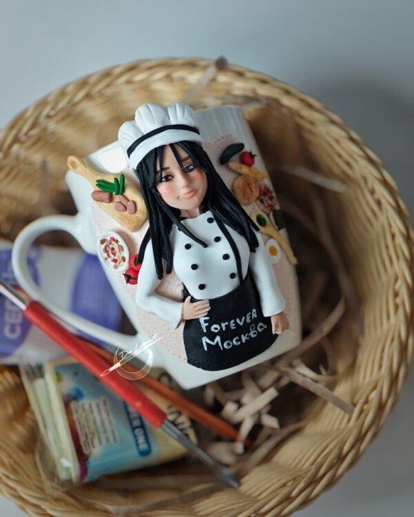 Чаша с полимерна глина за учителка (Копие) Чаша с полимерна глина за учителка (Копие)