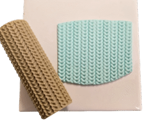 Текстурен ролер за полимерна глина- имитация пуловер