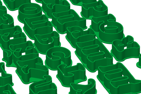 Резец за полимерна глина -  Българска азбука