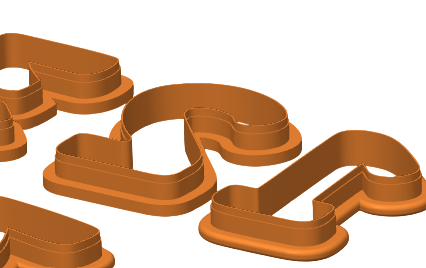 Резец за полимерна глина - Цифри 0 до 9