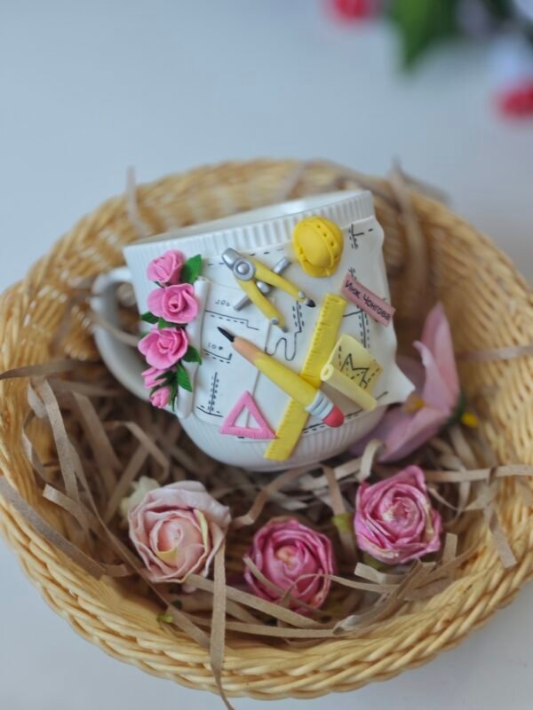 Чаша с полимерна глина за архитект