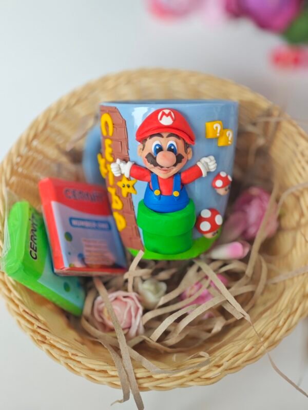 Чаша с  полимерна глина Супер Марио