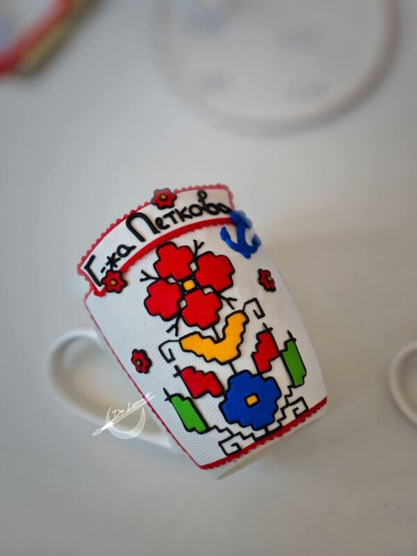 Чаша с полимерна глина с Шевица