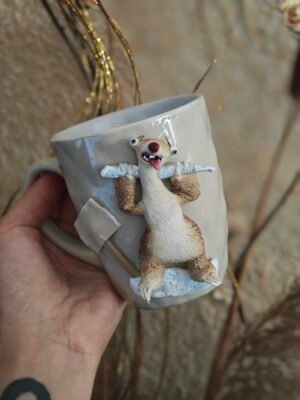 Чаша с  полимерна глина "Сид от Ледена епоха"