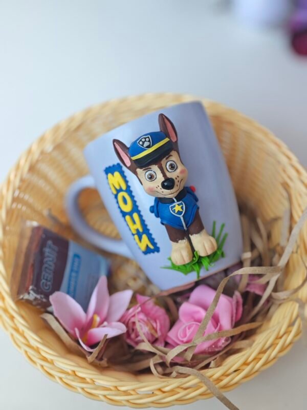 Чаша с  полимерна глина Пес Патрул