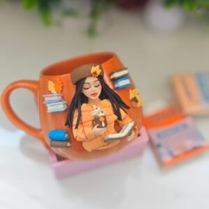 Чаша с  полимерна глина "Есенен уют"