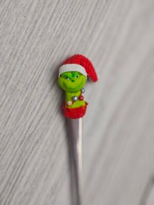 Лъжичка с полимерна глина с Гринч