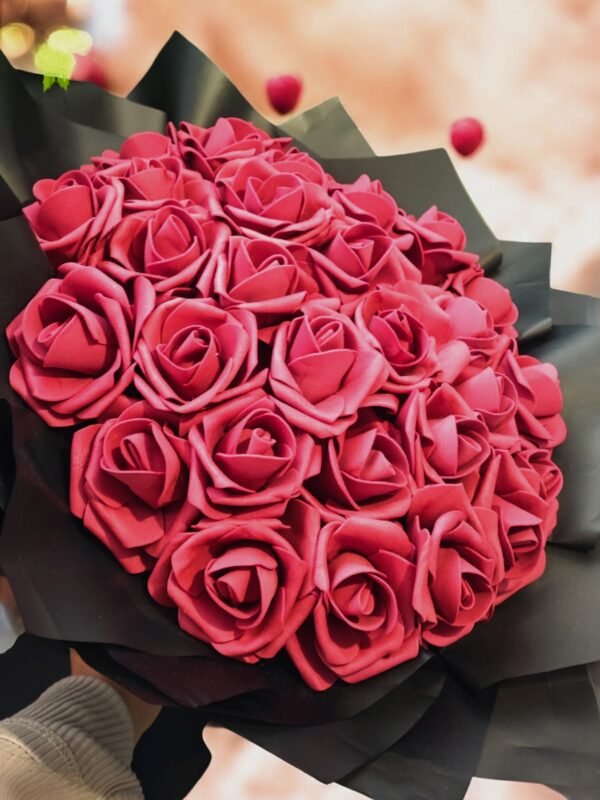 Букет от фоамени рози " Червено"