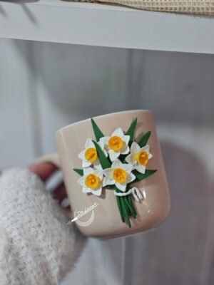 Чаша с полимерна глина "Нарцис"